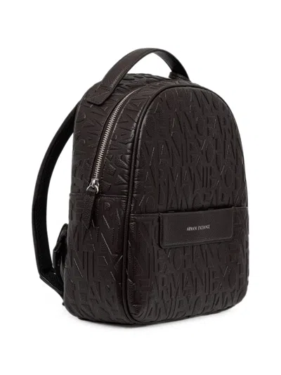 Armani Exchange Logo-embossed Backpack In Pattern