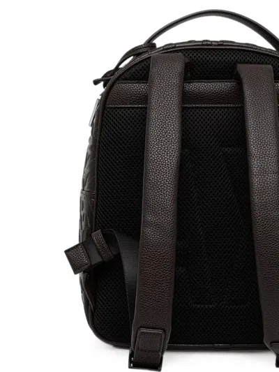 Armani Exchange Logo-embossed Backpack In Pattern