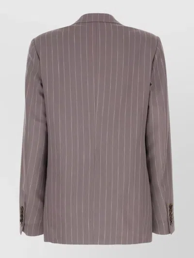 Dries Van Noten Embroidered Wool Blazer In Pink