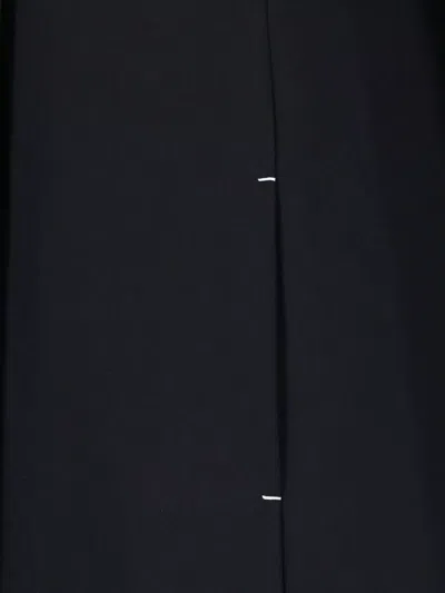 Jil Sander Long Tailored Single-breasted Coat In Black