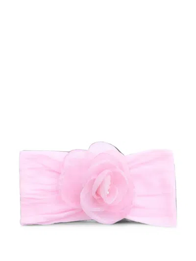 Mimi Tutu Flower-patch Elasticated Headbands (pack Of Three) In Metallic