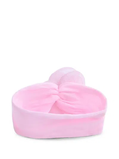 Mimi Tutu Flower-patch Elasticated Headbands (pack Of Three) In Metallic