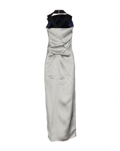 Shop Acne Studios Woman Long Dress Light Grey Size 2 Viscose