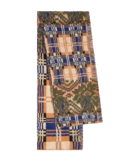Dries Van Noten Patchwork Wool Scarf In Multi