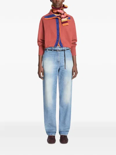 Dries Van Noten Wool Turtleneck Scarf In Multi