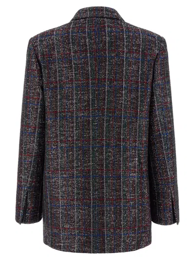 Missoni Micro Sequin Tartan Wool-blend Blazer In Multicolor