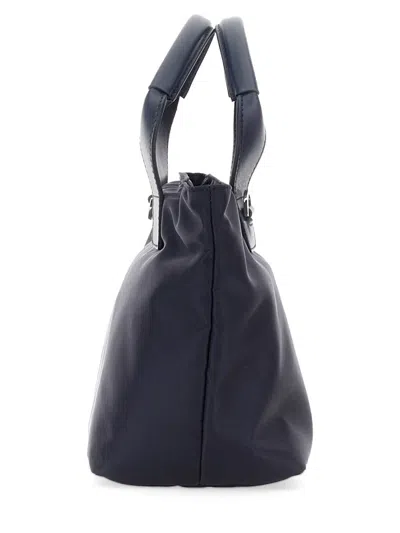 Orciani Double Handle Shoulder Bag In Blue