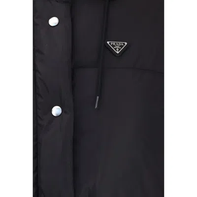 Prada Goose Down Parka Down Jacket In Black