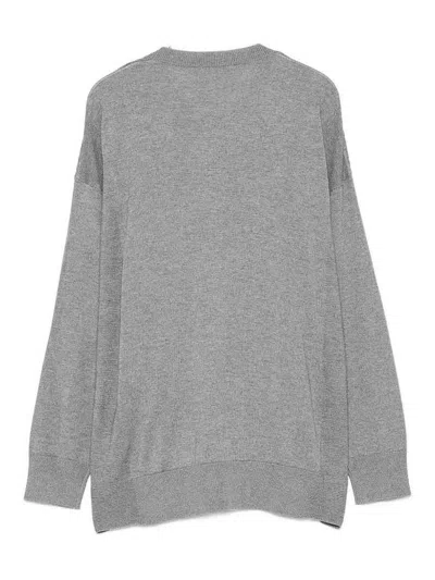 Alpha Studio Crew Neck Sweater In Grey
