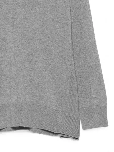 Alpha Studio Crew Neck Sweater In Grey