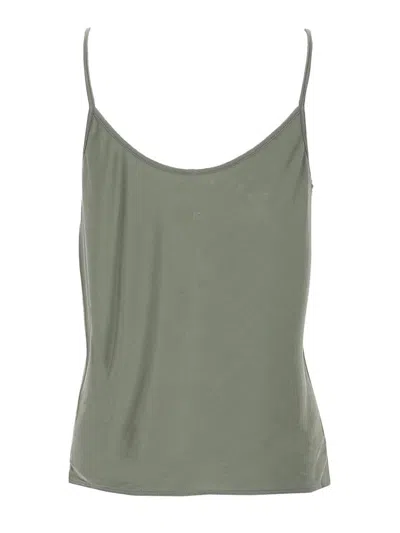 Rick Owens Grey Solid V Neck Top In Grey