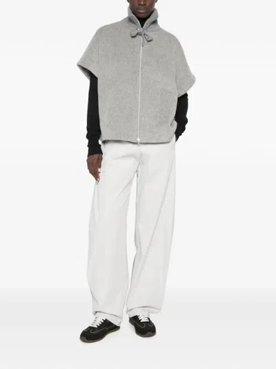 Herno Cape Alpacas In Grey