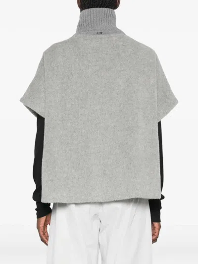 Herno Cape Alpacas In Grey