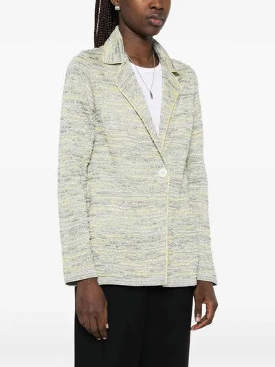 Neera 20.52 Knit Jacket In Silver
