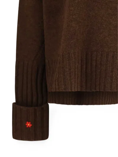 Tory Burch Wool Sweater In Brown