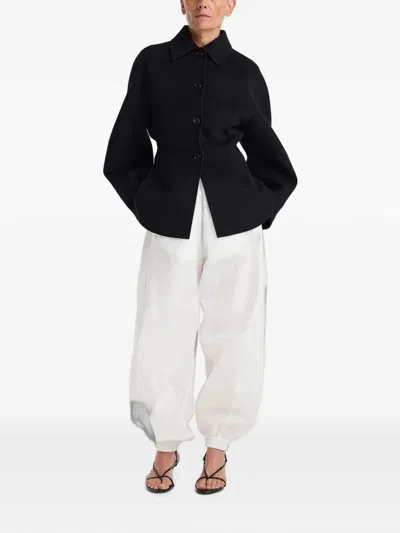 Rohe Double-faced Sculptural Jacket In Black