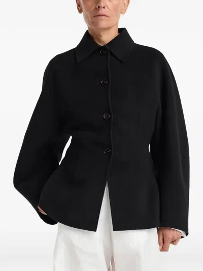 Rohe Double-faced Sculptural Jacket In Black