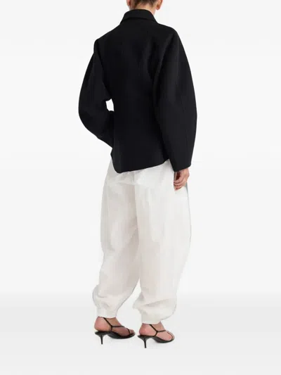 Rohe Double-faced Sculptural Jacket In Black
