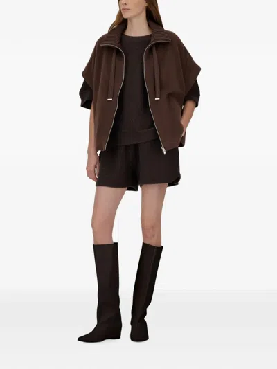 Herno Cape Alpacas In Brown