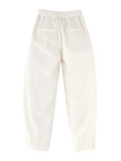 Alysi Silk Tailored Pants In White