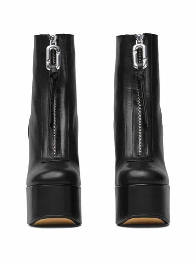 Marc Jacobs The Gigi Platform Ankle Boots In Black