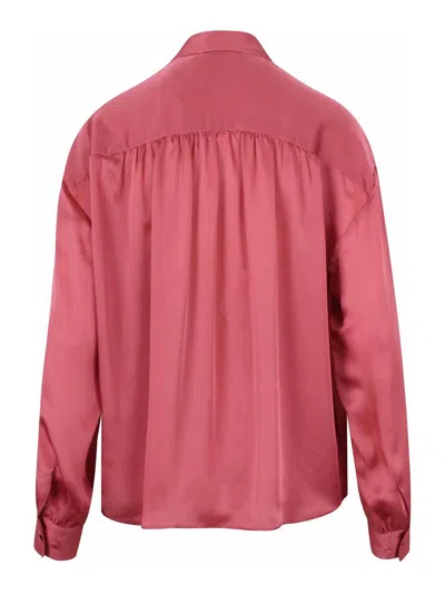 Ulla Johnson Gesture Silk Blouse In Pink