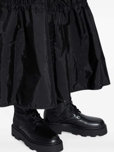 Moncler Aurea Waterproof Combat Boots In Black
