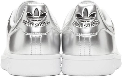 Shop Adidas Originals Silver Stan Smith Sneakers