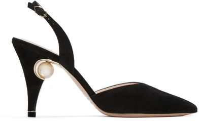 Shop Nicholas Kirkwood Black Penelope Pearl Heels