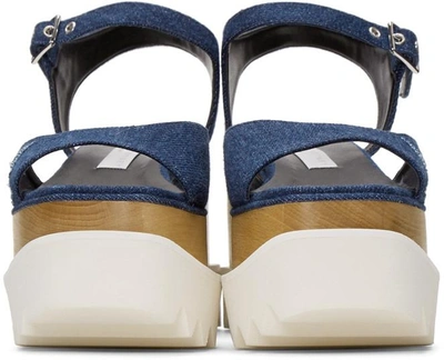 Shop Stella Mccartney Blue Star Denim Elyse Sandals