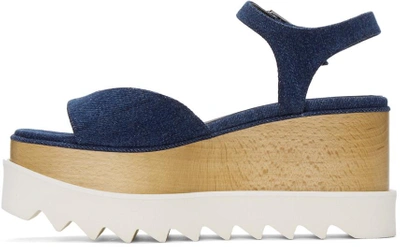 Shop Stella Mccartney Blue Star Denim Elyse Sandals