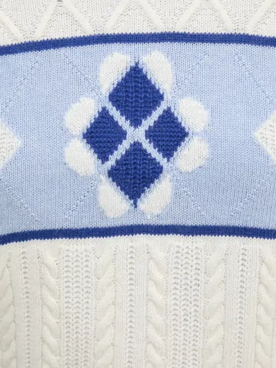 Benetton Argyle-pattern Sweater In Multi