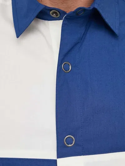 Benetton Checked-pattern Buttoned Shirt In Blue