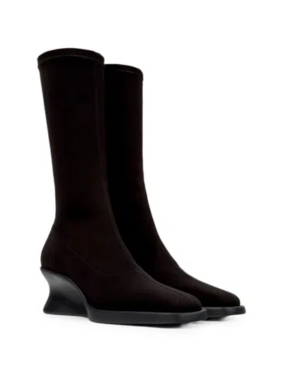 Camper Stretch Recycled Nylon Wedge Boot In Multi