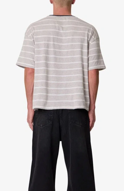 Mnml Striped Ringer T-shirt In Gray