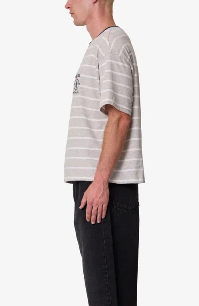 Mnml Striped Ringer T-shirt In Gray