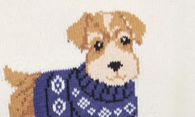 Blu Pepper Dog Pullover Sweater In White