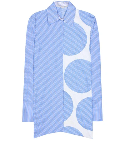 Shop Stella Mccartney Manuela Cotton Shirt In Blue