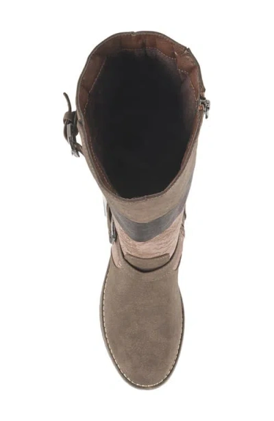 Patrizia By Spring Step Collage Faux Leather Tall Boot In Brown Multi