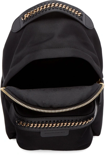 Shop Stella Mccartney Black Mini Falabella Go Backpack