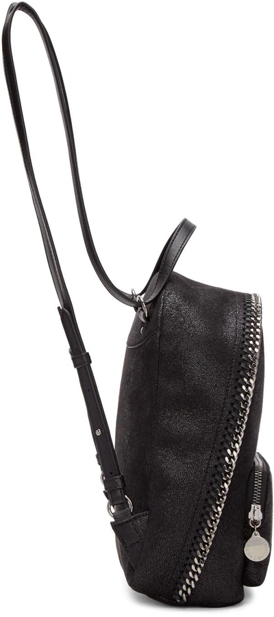 Shop Stella Mccartney Black Mini Falabella Backpack