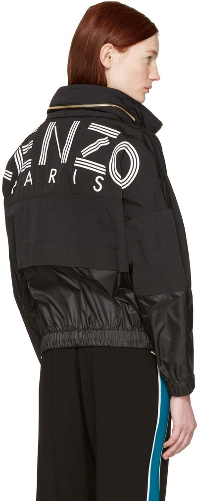 Shop Kenzo Black Logo Jacket