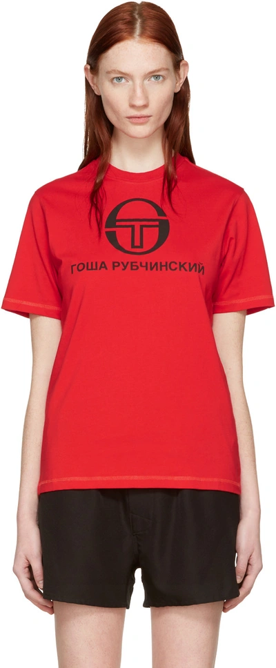 Gosha Rubchinskiy Red Sergio Tacchini Edition T-shirt