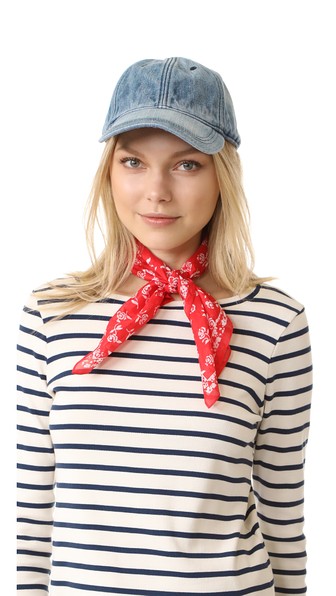 madewell denim baseball cap