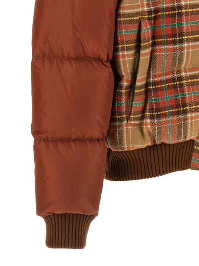 Dsquared2 Checked Puffer Down Jacket In Multi