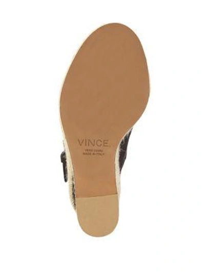 Shop Vince Evangeline Suede Peep-toe Espadrille Wedge Sandals