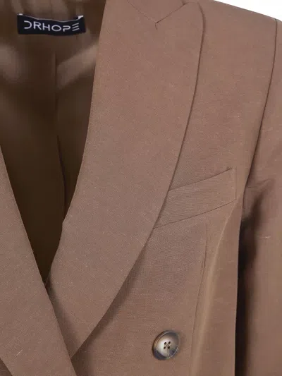 Drhope Double Breasted Blazer Jacket