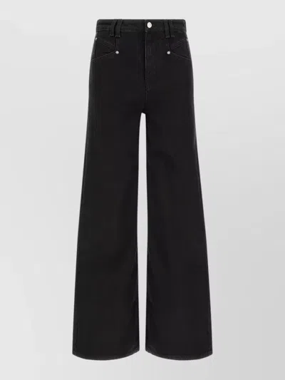 Isabel Marant Étoile Lemony-gz Straight-leg Jeans In Black
