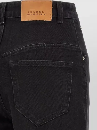 Isabel Marant Étoile Lemony-gz Straight-leg Jeans In Black