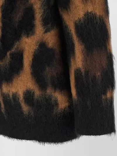 Sacai Cardigan With Double-breasted Insert In Multi